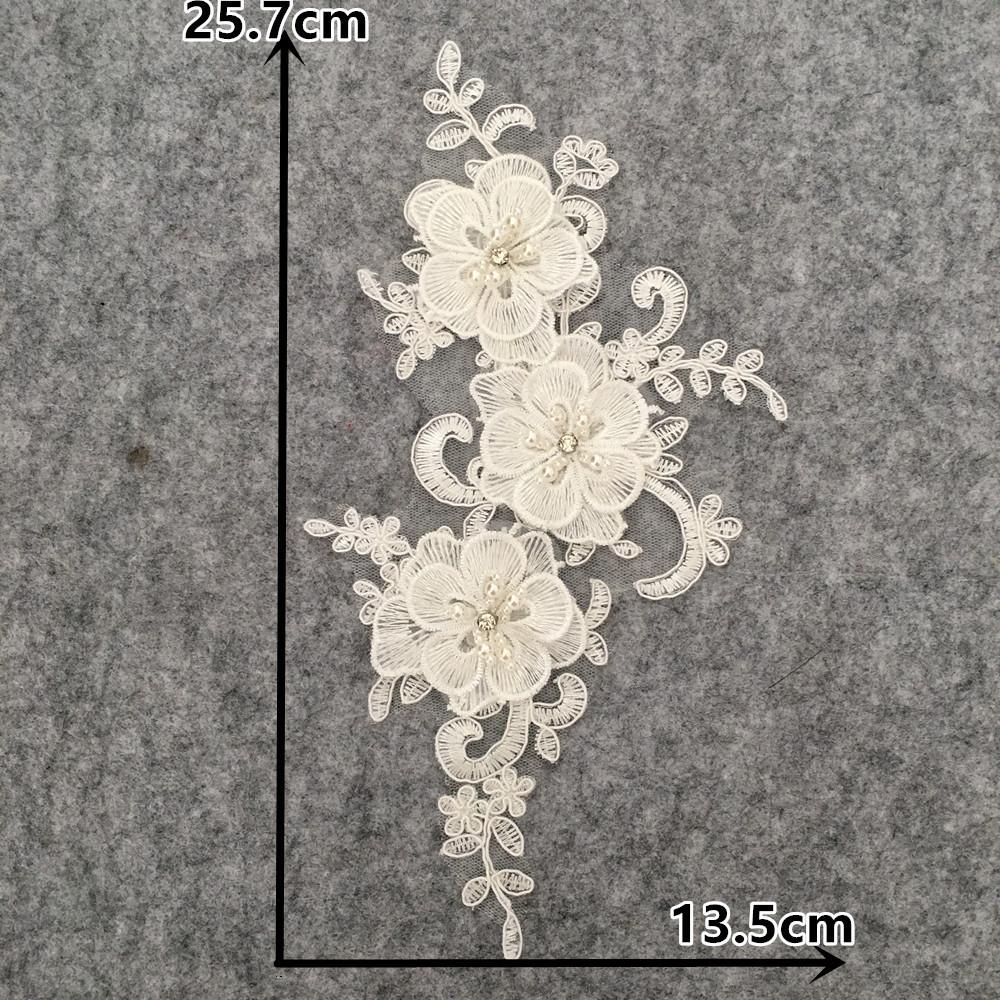 White Embroidery Three-Dimensional Lace Collar Decoration Diy Lace Collar Fabric Sewing Decals Accessories
