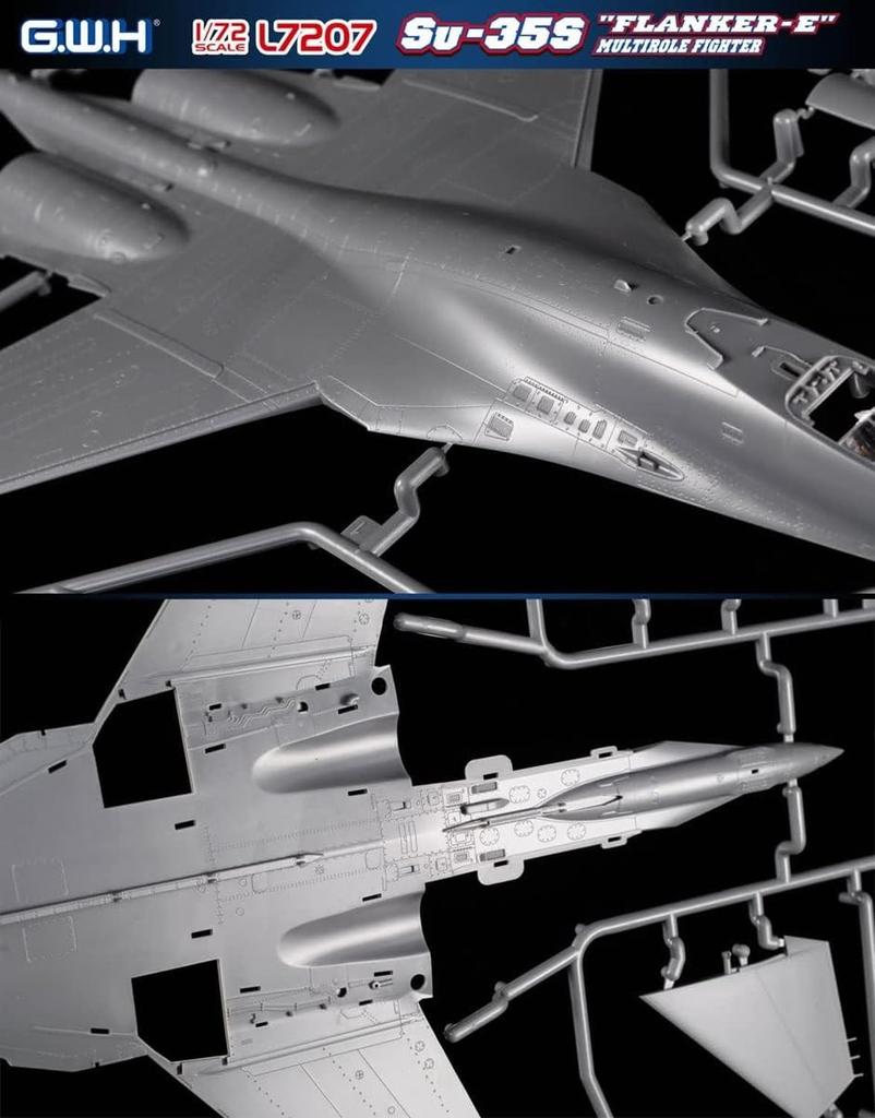 Great Wall Hobby Flanker E Plastic Model L7207 1/72 Su-35S (Airplane)