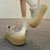 Muffin thick-soled small man ugly cute bread shoes new spring sports and leisure board shoes