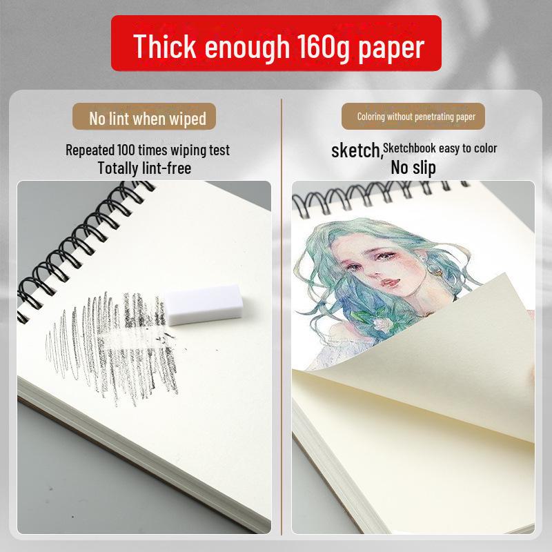 A4 Sketchbook for Kids & Adults: 8K Sketch Paper & Marker Pen Friendly, Flip-Up Drawing Book.