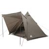 Tente familiale - vidaXL - Tipi 6 personnes - Imperméable - Marron - Léger et portable