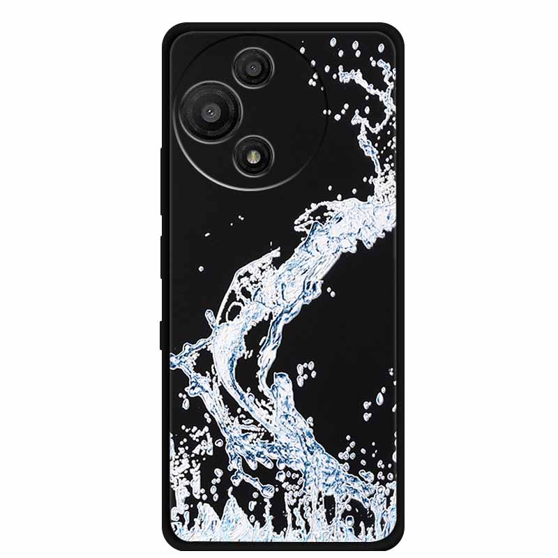 For TCL 60 SE Nxtpaper Case 3D Emboss Relief Flowers Black TPU Silicone Soft Back Cover Cases For TCL 60R Case 6.7" Fundas Bag