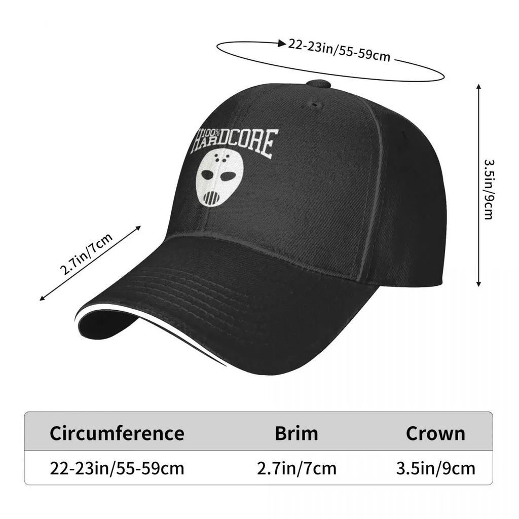100% Hardcore Favorite-Angerfist Pool Party Baseball Caps Women Unisex Printing Unisex Beach Sunscreen Hat Peaked Cap