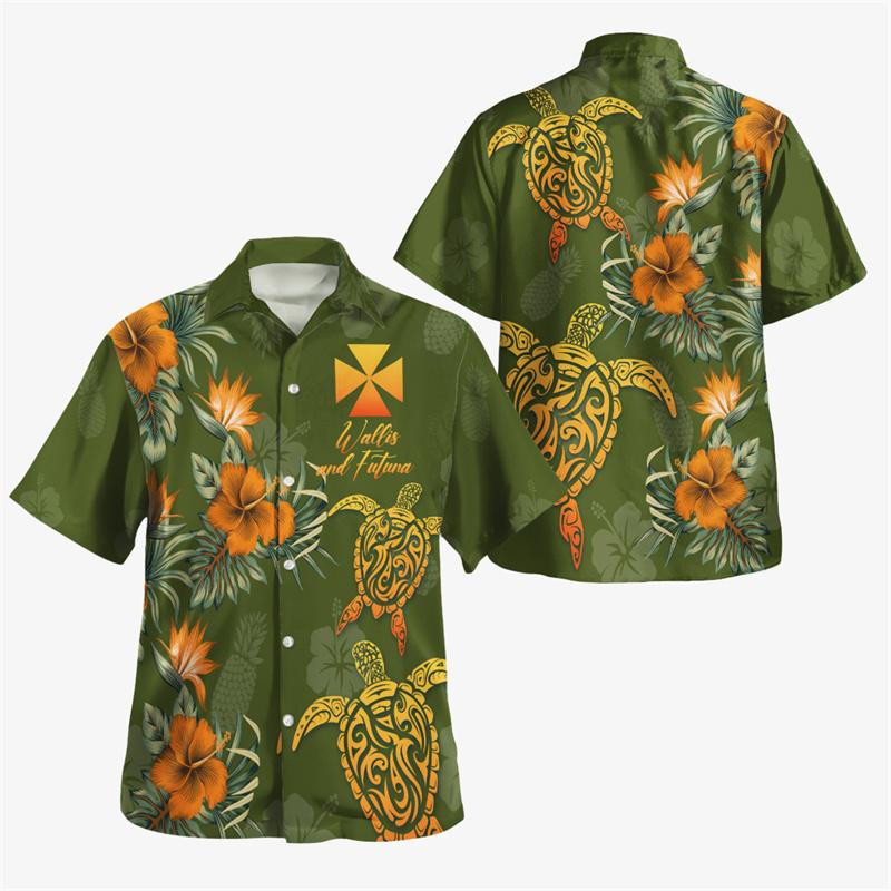 Hawaiian Beach Shirt Fashion Men's Shirt Retro Casual Street Clothing Men's Summer Unisex Short Sleeve Top