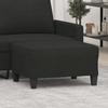 349351 vidaXL Footrest Black 70x55x41 Cm Fabric