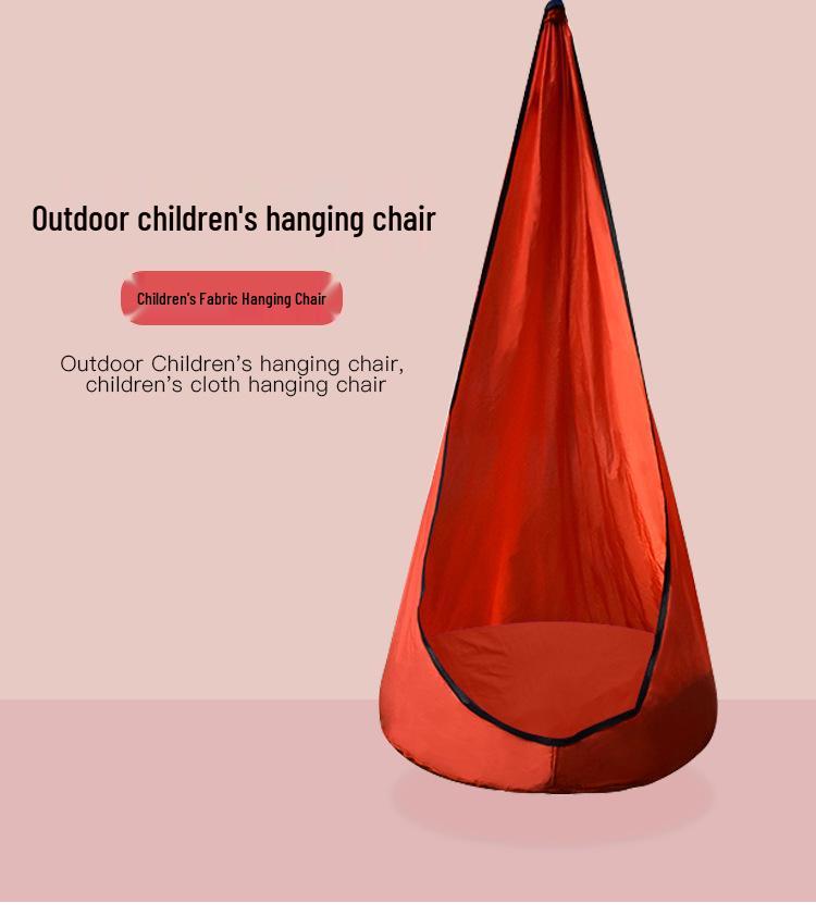 Children's Hanging Chair with Inflatable Cushion - Portable Swing for Park and Yard