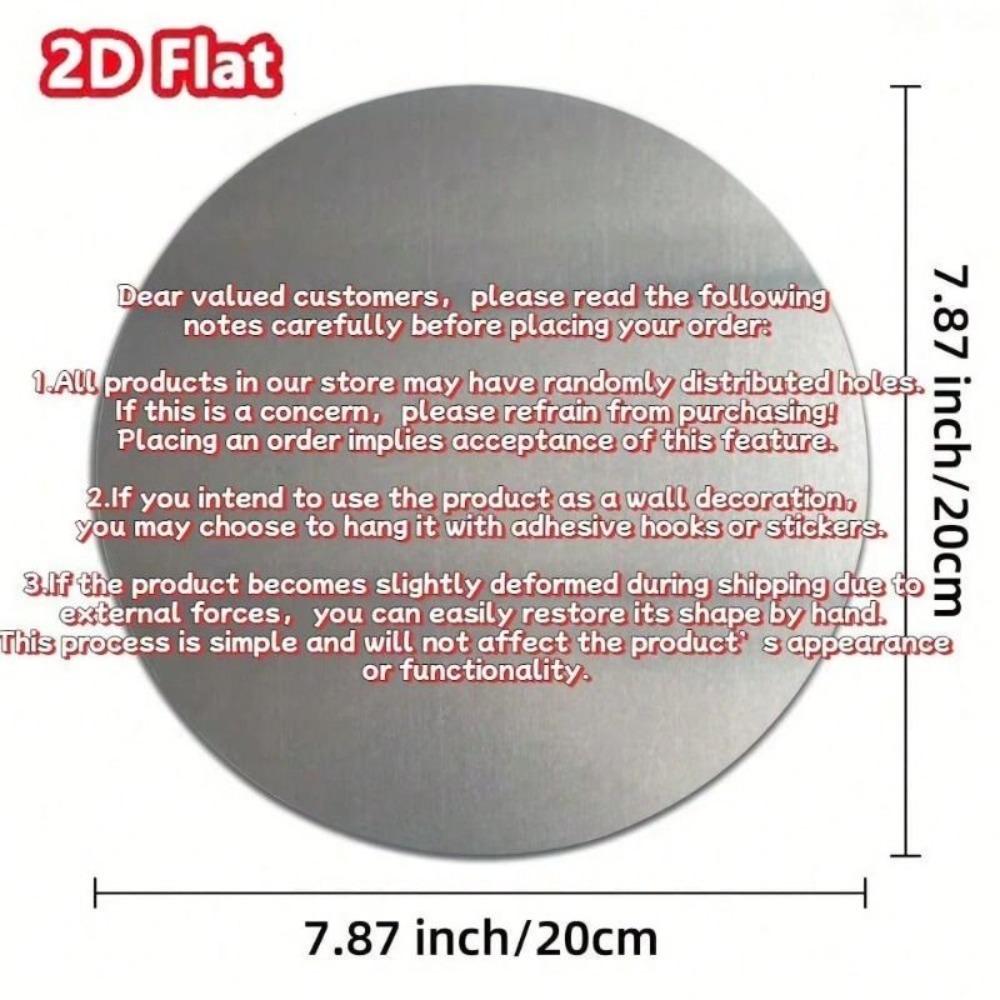 Vintage Round Metal Tin Sign 7.8 Inch Wall Decor for Bar