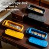 2pcs Portable Storage Case Mini Storage Box Plastic Sliding Lid Small Item Container Handle Multicolor Small Storage Box