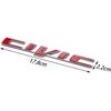 3D Metal CIVIC Badge Styling Car Body Side Fender Rear Trunk Sticker For Honda FIT Civic CRV Accord HRV Vezel CRZ City CRX Pilot DI4