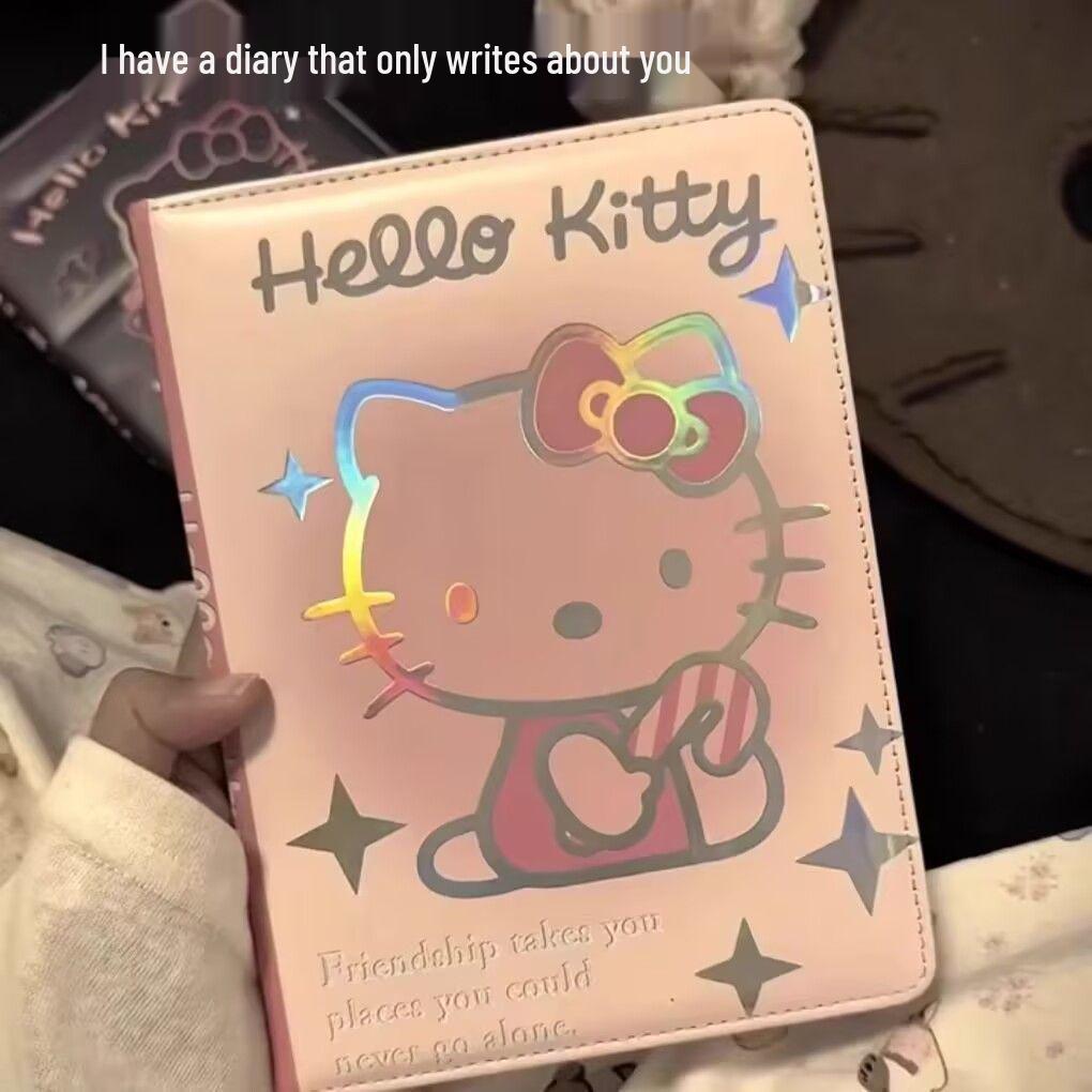 Hello Kitty Heart Notepad: Cute Girly Cartoon Planner with Color Pages
