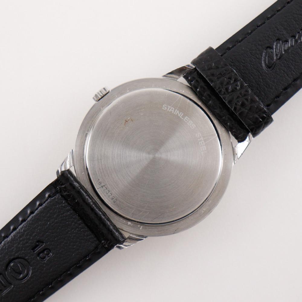 Longines Watches Cal.847.4 Black SilverDial Stainless Steel/leather Hand Winding Analog Display Mens Used