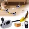 Interactive Toys Mouse Mobile Toys Remote Control Toys Mouse Electronic Mobile Toys Squeaky Toys Suitable for Cats Self Play Exercise