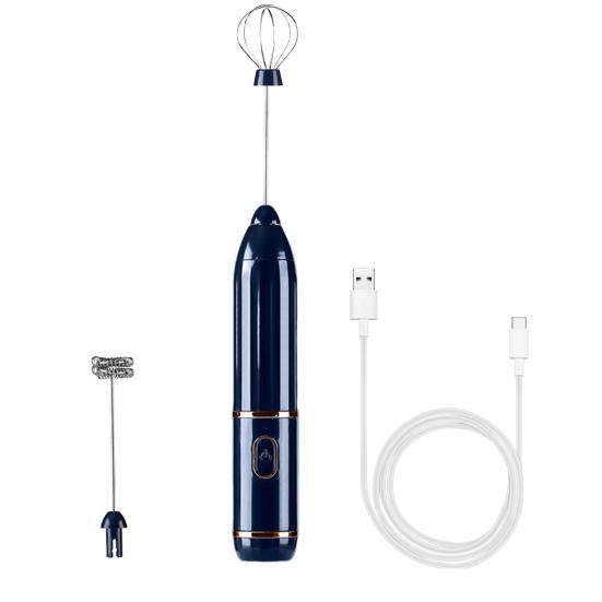 

Egg Whisk 3 Handheld Mixer Speeds Wireless Electric Milk Foamer for Coffee Hot зелёный