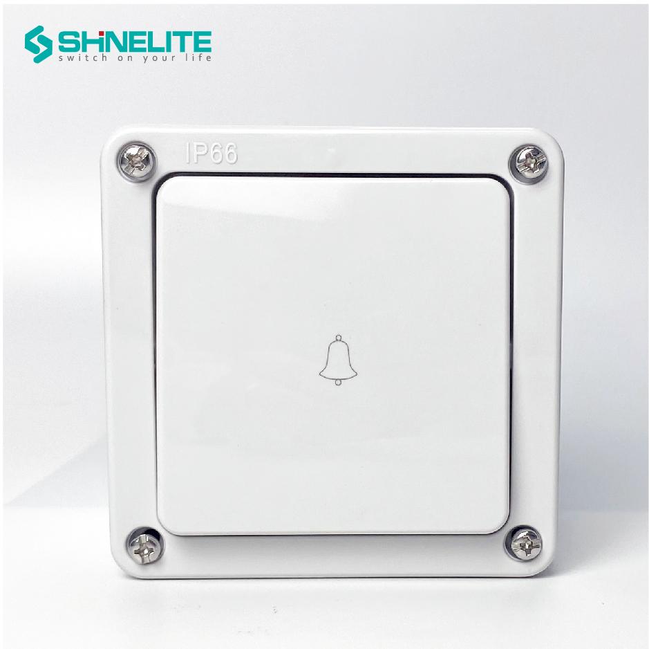 Shinelite 2 Gang IP66 Waterproof Electrical Switch Uk Wall Switch for IP66 Waterproof Outside