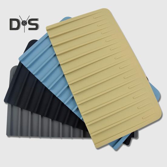 Food Grade Draining Mat Flexible Anti Scratch Kitchen Self Draining Silicone Drying Mat Home Supplies