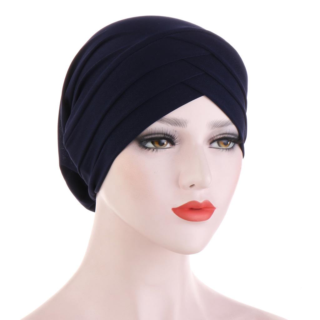 JTVOVO RUNMEIFA 2024 New Modal Full Wrapped Forehead Cross Inner Headscarf Balaclava Elastic Beanie Muslim Women Stylish Hijab