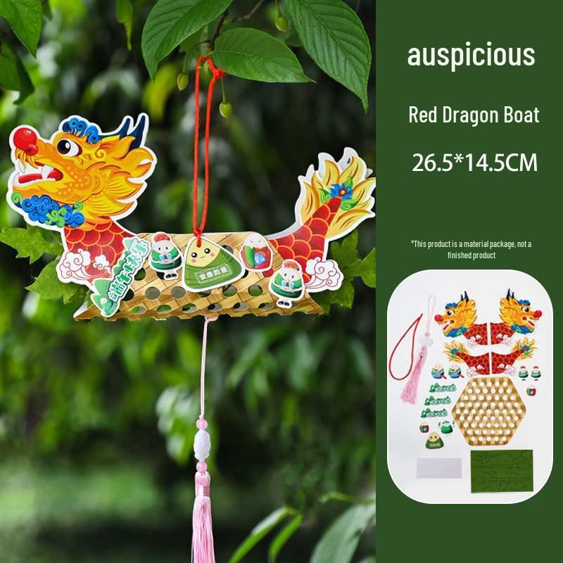 Handmade Dragon Boat Festival Lantern Craft Kit for Kids – Chinese Style Luminous Toy