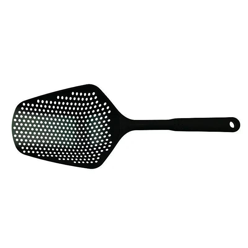 1pc Kitchen Strainer Scoop Food Drain Shovel Slotted Skimmer with Handle Kitchen Strainer Tools for Kitchen Cooking Baking Drain