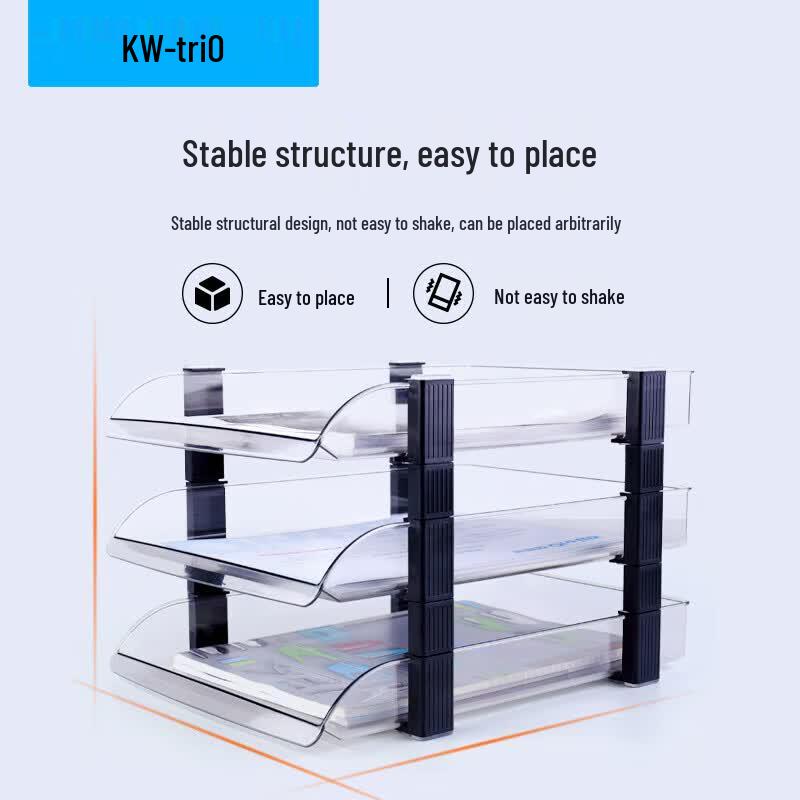 Kede You Stackable Transparent Desktop File Organizer