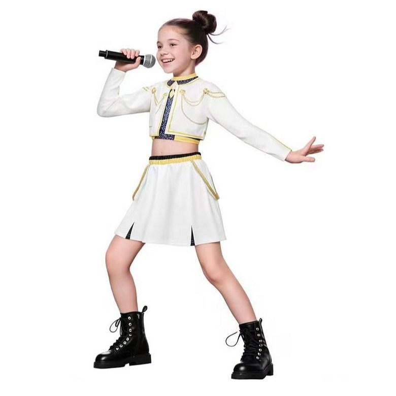 K-POP Demon Hunters JOY Halloween Cosplay Costume, JOY 140 белый