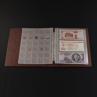 1Pc Seiten 3 Papier Geld Album Währung Banknote Sammlung Buch Lagerung Album