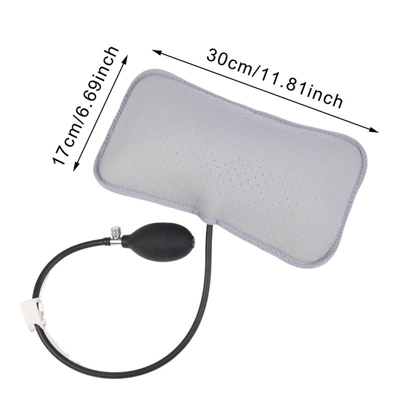 Inflatable Lumbar Support Cushion Portable Neck Shoulder Posture Correct Massage Pillows Orthopedic Design For Back Pain Relief