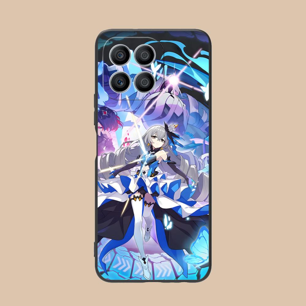 HSR Bronya Mattes TPU Handyhülle für Honor 90 80 70 60 50 30 20 10 9 8 7 Pro S SE Lite 5G Bunte Druckabdeckung