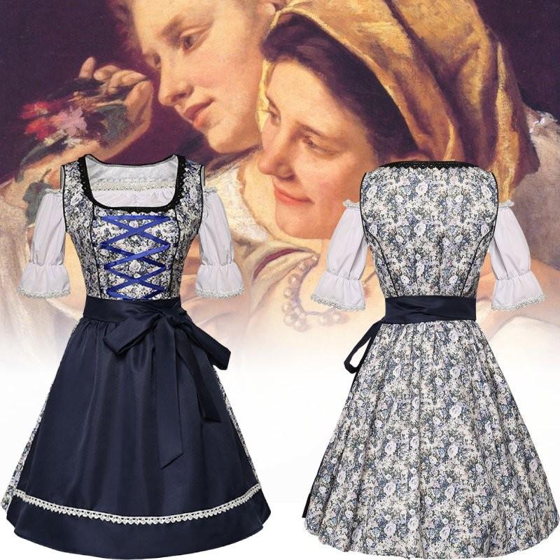 Female National Bavarian Uniform Cosplay Decoration Costume Skirt Performance