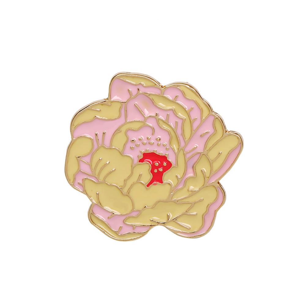 Trendy 2021 Alloy Flower Brooch: Creative Personalized Oil Drop Design