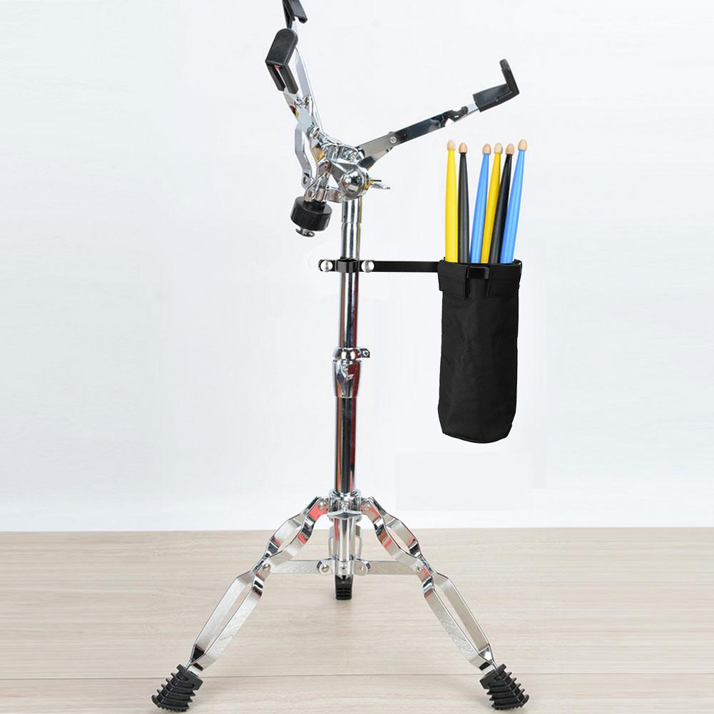 Drum Stick Holder Container Oxford Cloth Drumstick Bag Musical Instrument AccessoriesBlack