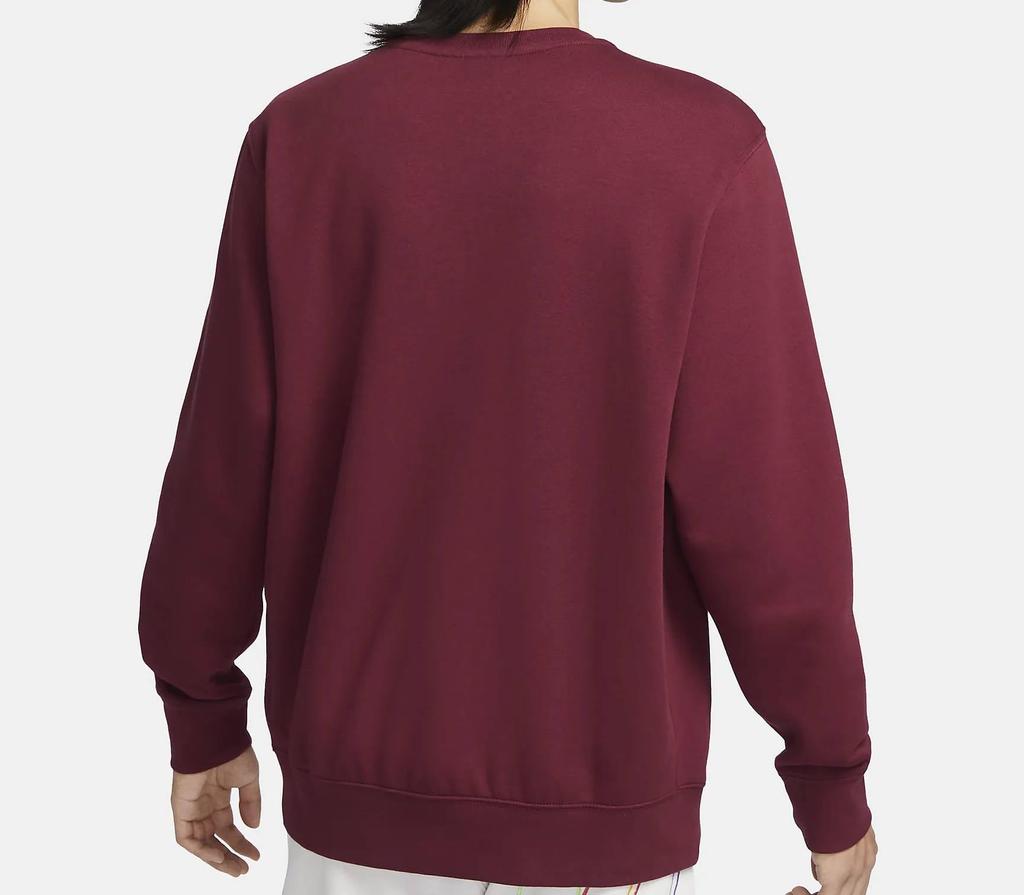 Nike Club Fleece Long Sleeve Crew Neck Size M for and Training Men's Sweatshirt, (FN2611-677), Gym, Sports, Fitness,