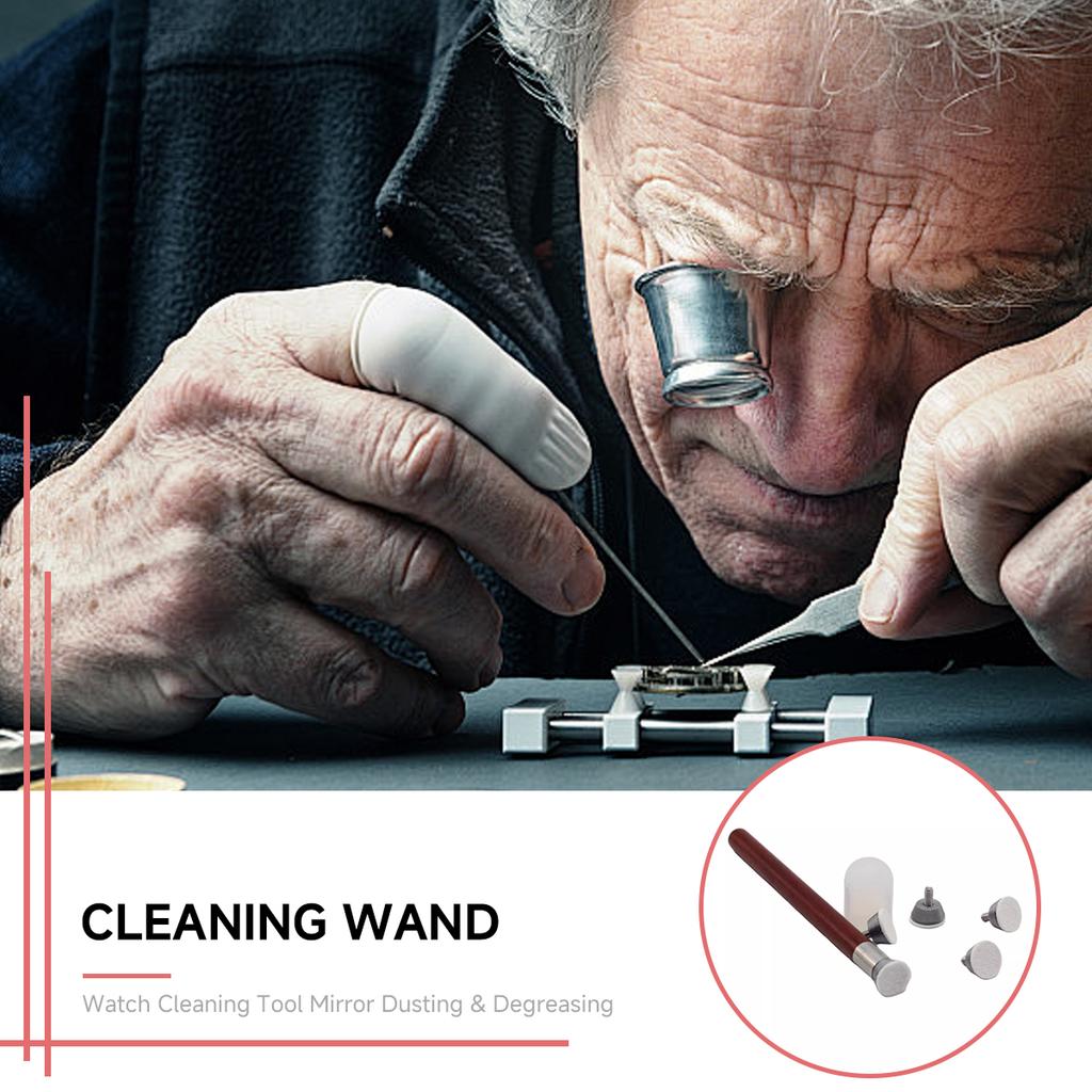 Watch Pointer Cleaning Stick Mirror Dusting & Degreasing Sticky Oil Wipe Mother-of-pearl Dial Dusting Watch Repair Tools 2025