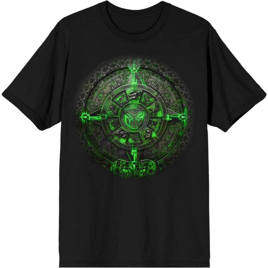 Transformers Rise Of The Beasts Green Logo Black T-Shirt XXXXXL разноцветный