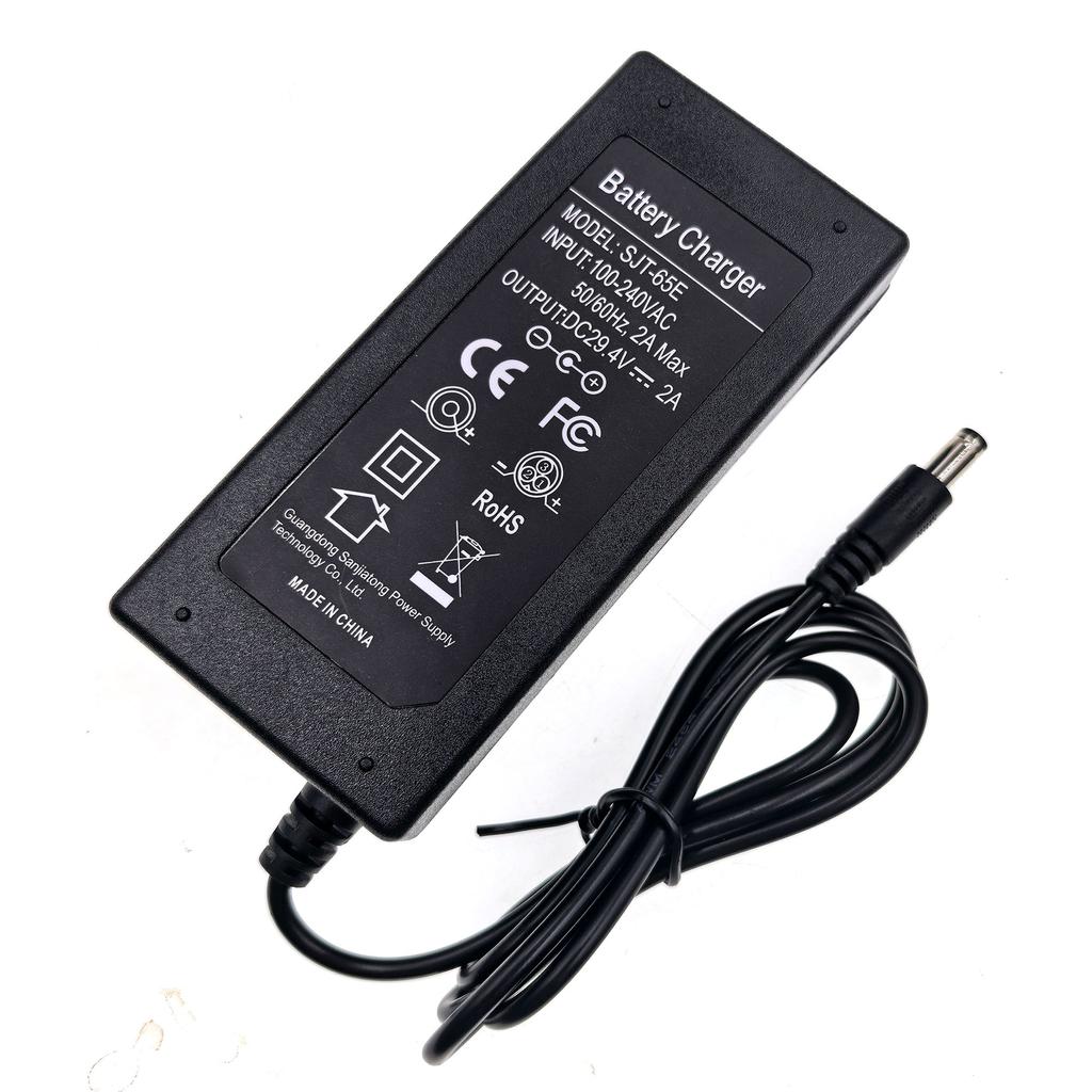 29.4V 2A li-ion battery Charger for 24V 25.2V 25.9V 7S Lithium battery Charger with DC5525 connector