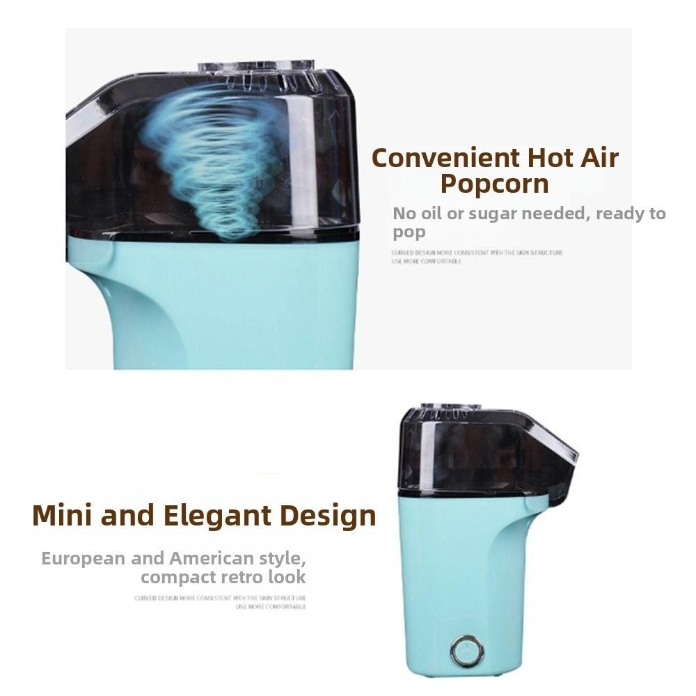 Automatic Hot Air Popcorn Popper High Popping Rate Corn Machine Mini Popcorn Machine  Kids Birthday