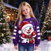 Sweatshirt de Noël pour Garçons et Filles, Haut Pull à Col Rond et Manches Longues