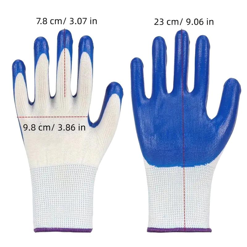 1 Pair Rubber Dip Glue Rubber Skin Work Gloves Thin Latex Non-Slip Wear-Resistant Thickened Thin Gloves Labor Protection Gloves