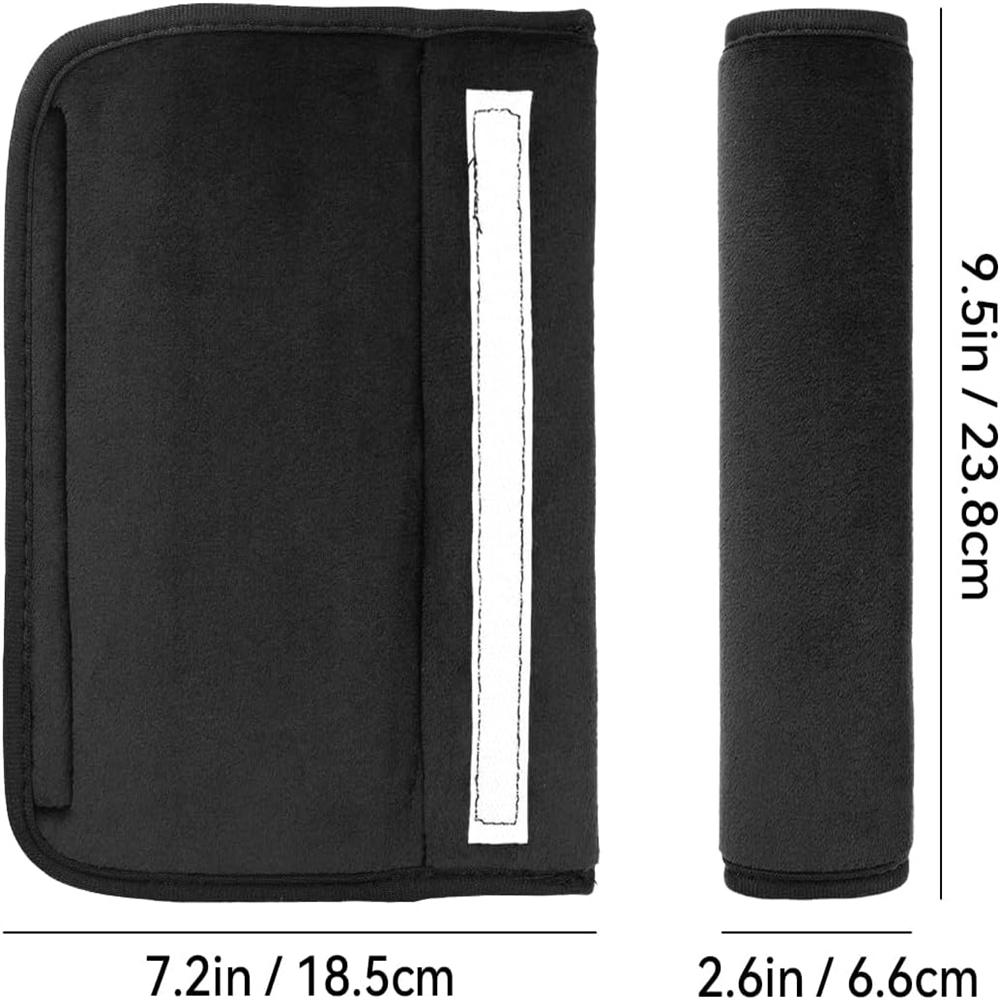 Pack of 2 Seat Belt Pads, Car Seat Belt, Shoulder Pad, Belt Cushion, Protective Cushion and Velvet Bag, Large for More Comfort On the Trip.