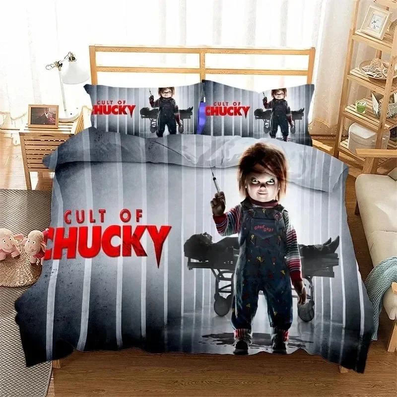 New Bride Of Chucky 3D Print Bedding Set Duvet Covers Pillowcases One Piece Comforter Bedding Sets Bedclothes Bed K598