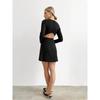 New Arrival Hepburn Style Dress Sexy Cutout Short Skirt Sexy Long-Sleeve Cut-out Dress