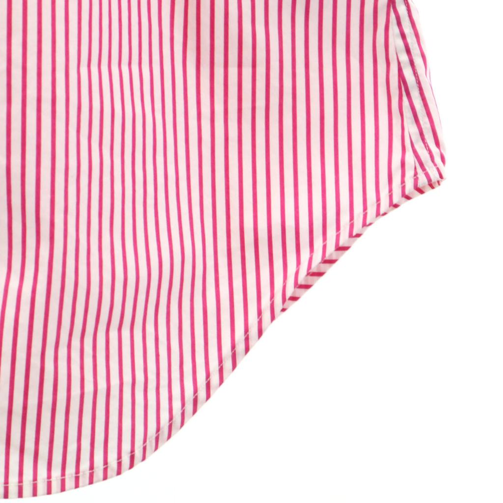 Ralph Lauren Striped Pattern Short Sleeve Shirt 2 Pink Special Wing Women Used