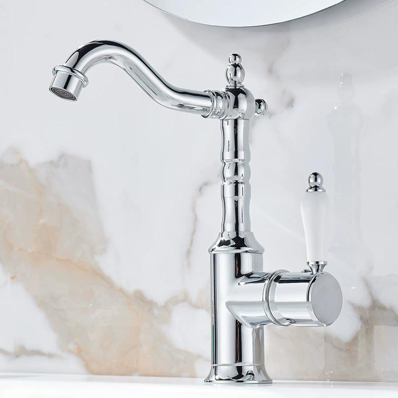 Gold Basin Faucet Antique Bronze Bathroom Faucet Mixer Tap Black Wash basin Faucet Hot and Cold Lavotory Faucet Water Faucet