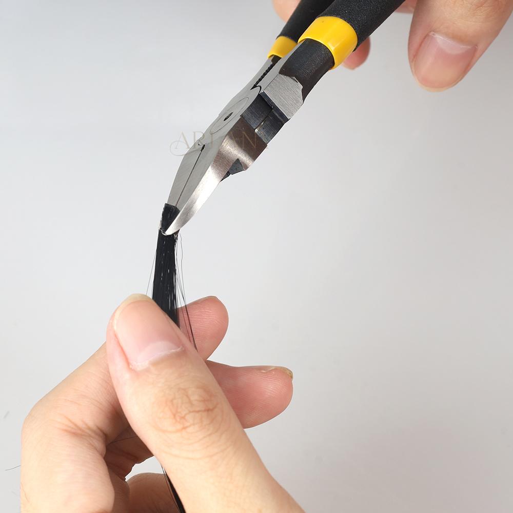 Hair Extension Pliers Keratin Bond Cutting Pliers with Anti Slip Handle Cutter Pre- Bonded Extensions Hair Beauty