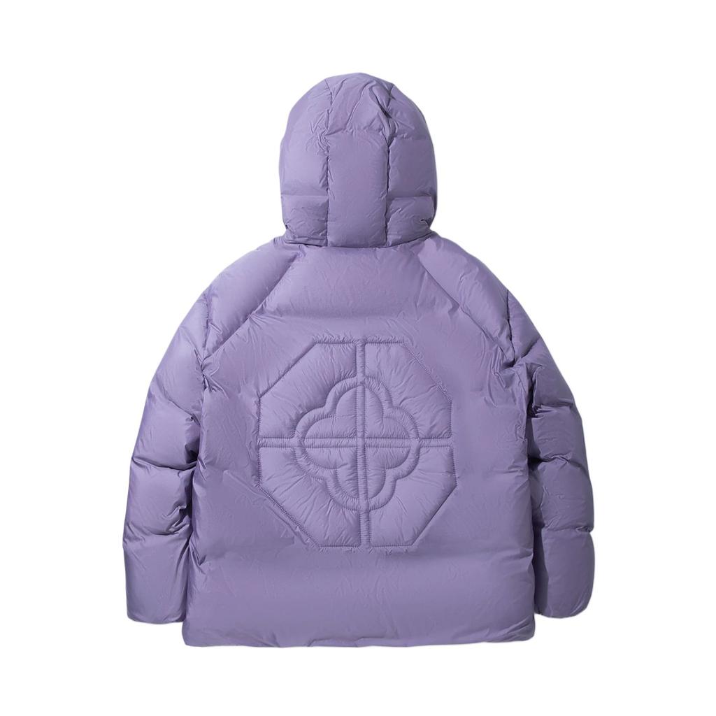 Li Ning Trendy Sports Series Solid Color Hooded Zipper Short Down Jacket Men Outerwear AYMV317-5