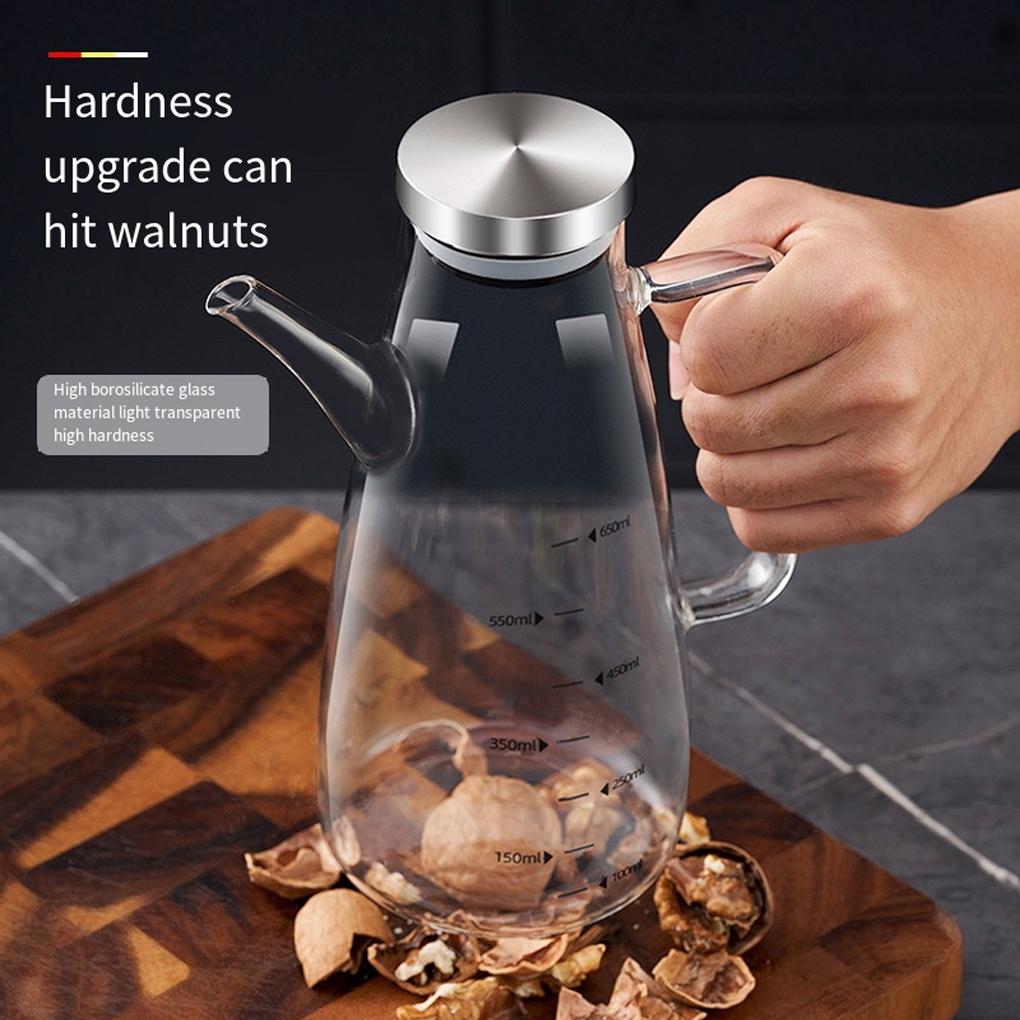 Heat-resistant Oil Dispenser Free Spout Oil Dispenser Kitchen Large Oil Glass Oil Spout For Cooking Olive Vinegar