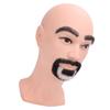 Mannequin Head with Beard Ergonomic Resin PVC Lifelike Beard Trimming Training Head for Practice Cutting O Shaped Beard