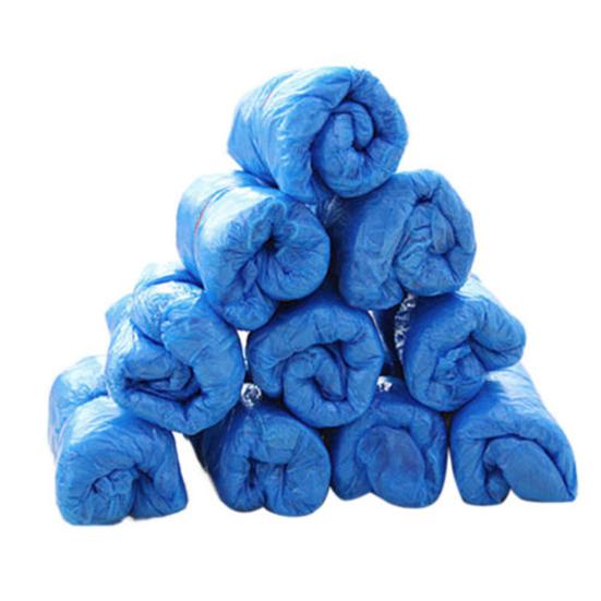 100Pcs Non-Slip Shoe Covers Disposable Plastic Shoe Sleeves Cleaning Protective Overshoes for Hotel Laboratory