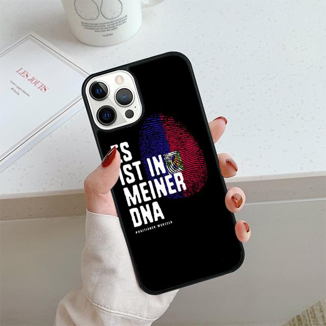 Haiti Haitian Flag Phone Case For iPhone 17 Air 14 15 16 13 12 Cover For Apple 14 15 16 Pro Max Plus Coque