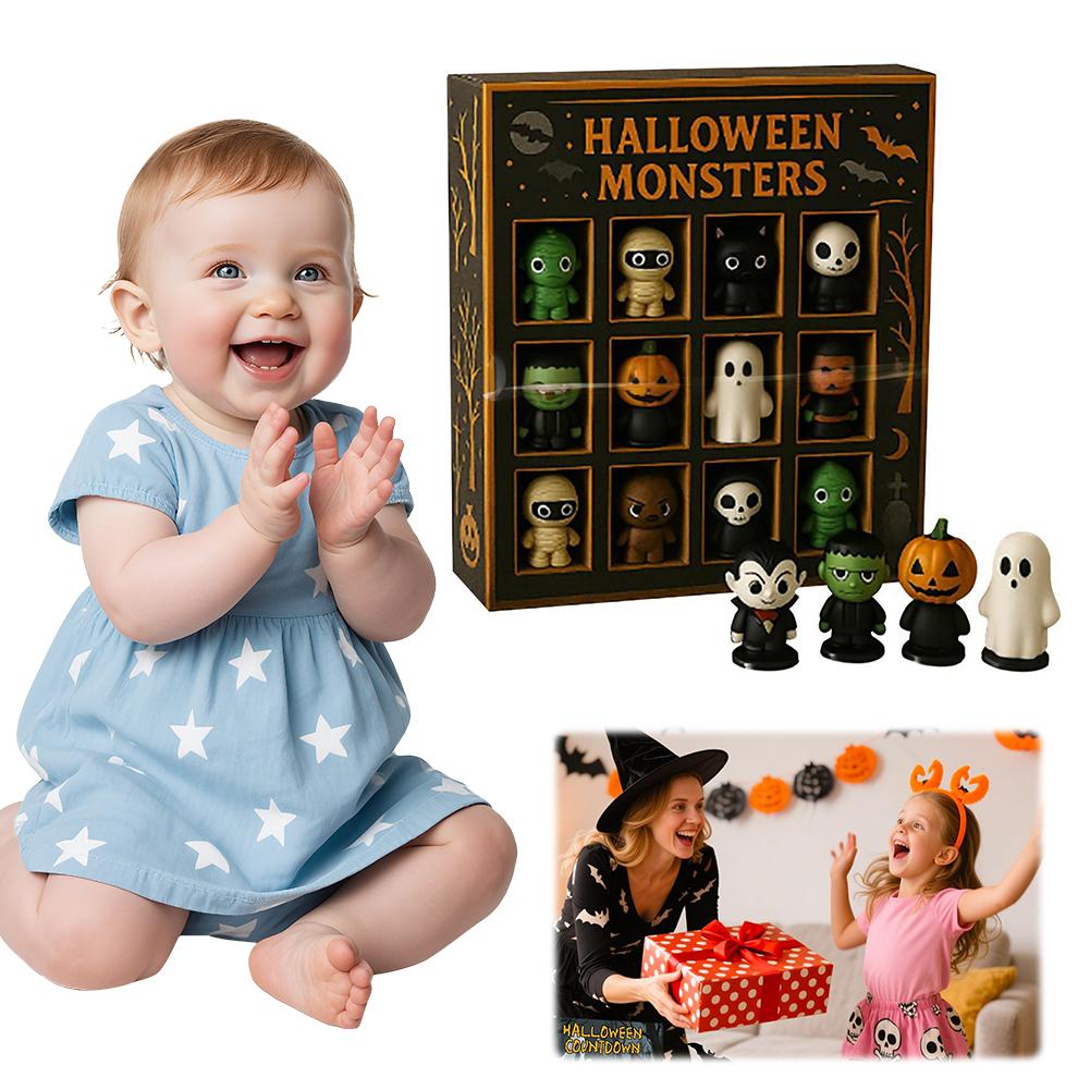 

Halloween Advent Calendar 2025 with Miniature Doll Figures Spooky Advent Calendar for Halloween Holiday Decor Calendar Gift China Mainland