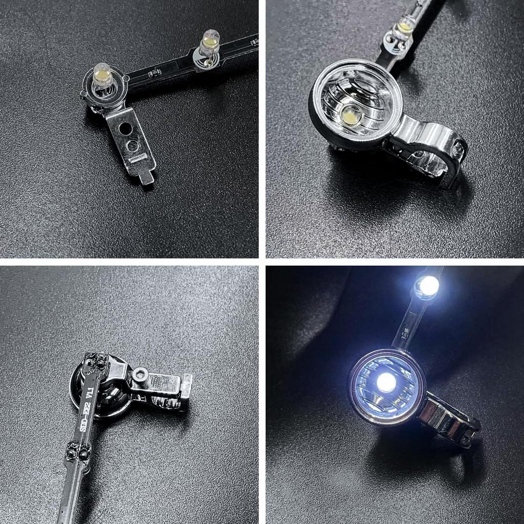 TRZX LED Roof Light Spotlight Headlight for Tamiya 1/14 Actros 3363 6x4 56348 RC Tractor Truck Accessories